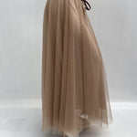 Gonna lunga in tulle MK04.015 CARAMELLO OFELIA