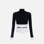 Maglia effetto camicia MK14T56E2 222 ELISABETTA FRANCHI