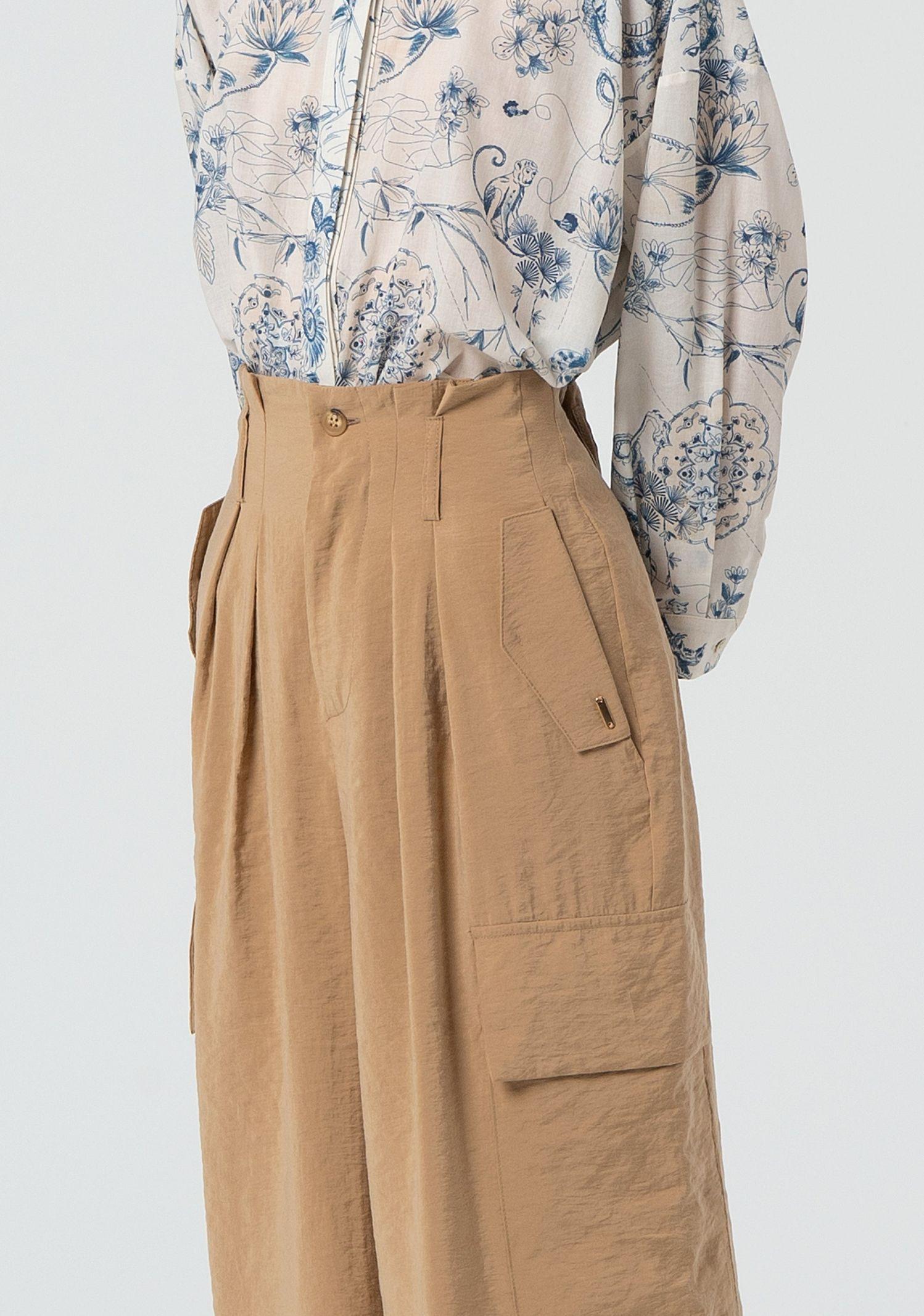 Pantalone wide leg in fluido modal FJ25SVC002W49401 050 FRACOMINA