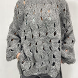 Maglia intrecciata JS376 GRIGIO OFELIA