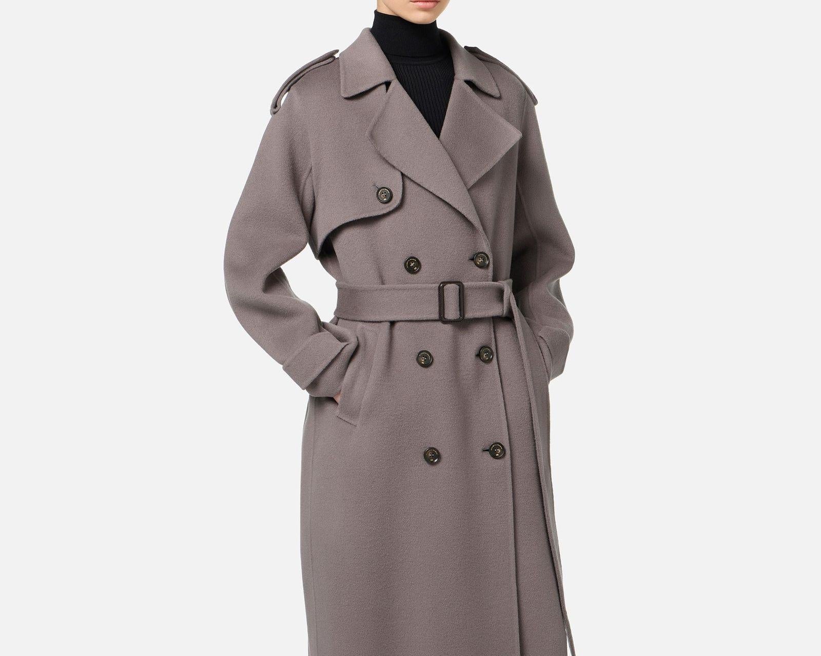 Trench cappotto in lana CP57D46E2 CG8 ELISABETTA FRANCHI