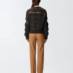 Maglione in jacquard 105688A2U3 ZI9 PINKO