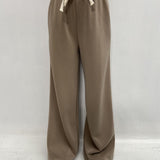 Pantalone gamba ampia Z6034 BEIGE OFELIA