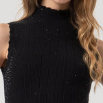 Top con strass FR25WT4004K50401 053 FRACOMINA