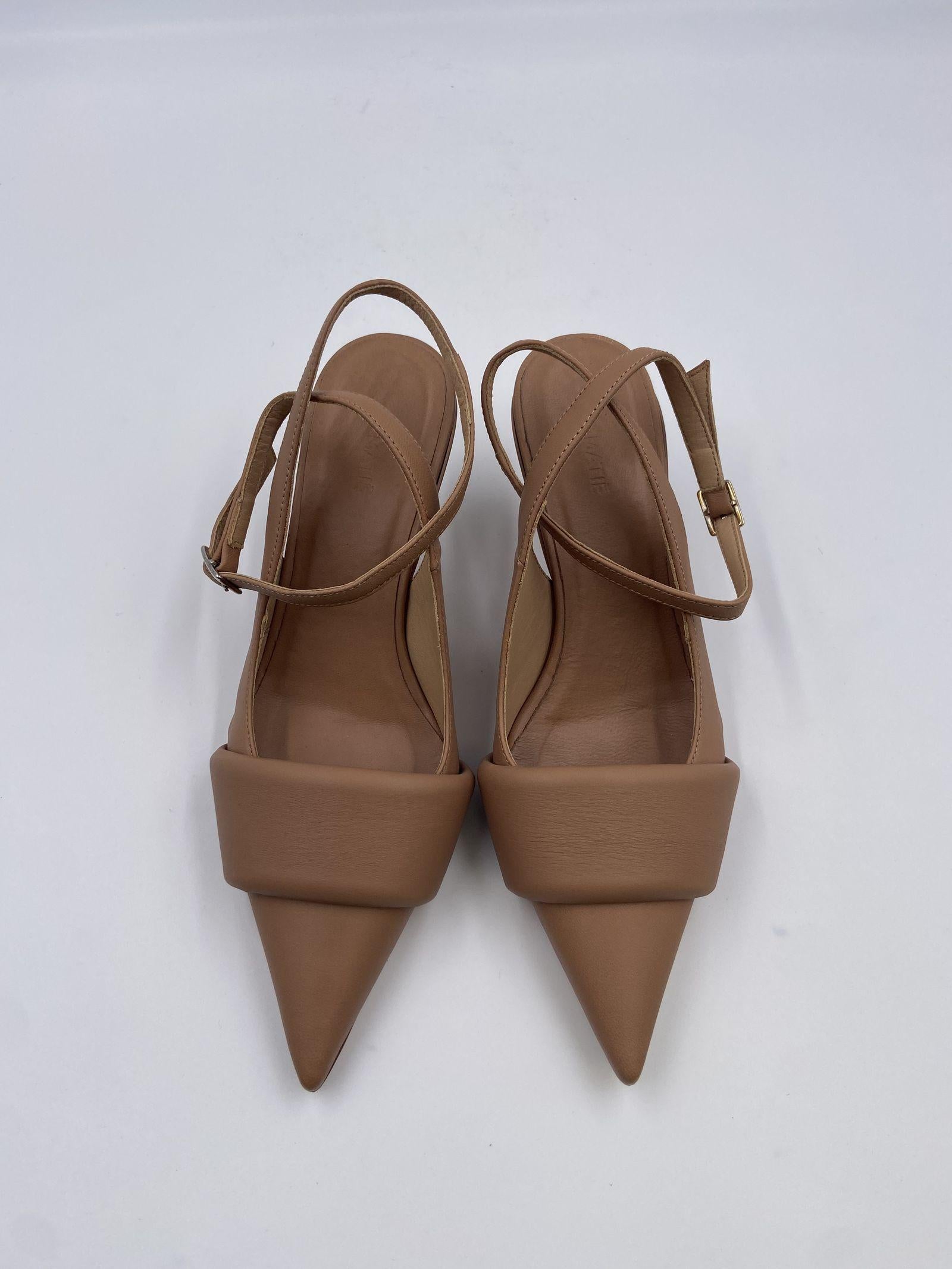 Sandalo slingback in pelle 1A4102D 112 VIC MATIE'