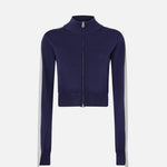 Felpa con zip in tessuto piquet 104738-A2FQ EZ1 PINKO