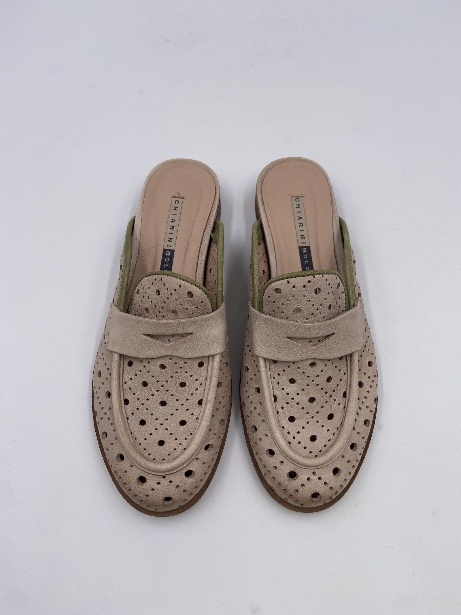 Sandalo traforato 612 BEIGE CHIARINI
