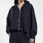 Felpa svasata con cappuccio KAOT25D8 12 CARLA G.