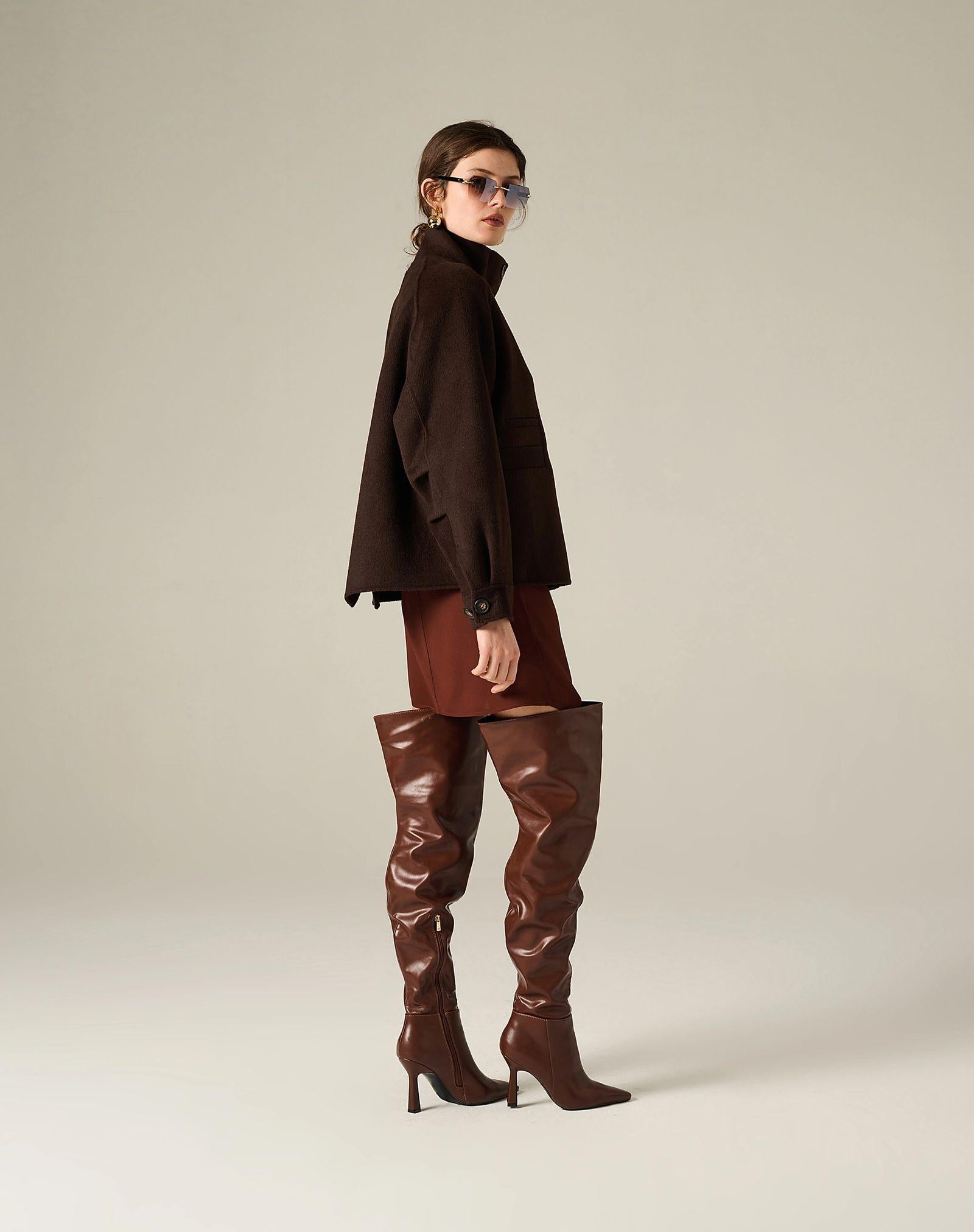 Cappotto collo alto K105WU MA646 MANILA GRACE
