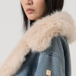 Giacca over in denim FP25WJ4010D40904 337 FRACOMINA