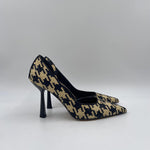 Sandalo in raffia con apertura laterale H2237 NEROBEIGE OFELIA