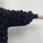 Maglia lavorazione traforata 153 NERO OFELIA