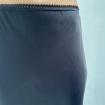 Gonna satinata con passamaneria in vita 887613 NERO OFELIA