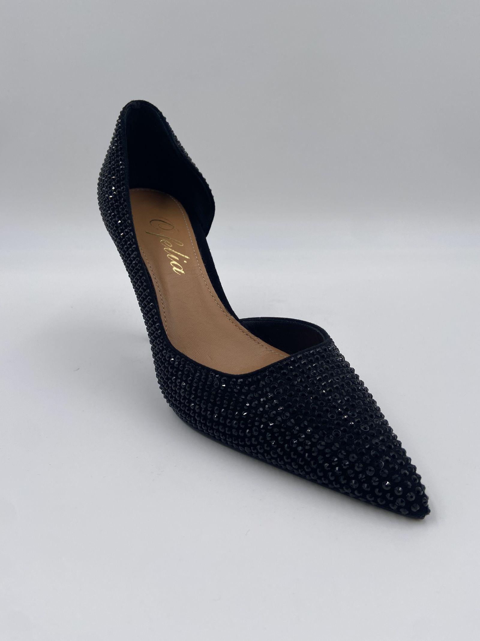 Décolletè con strass 2207 NERO OFELIA