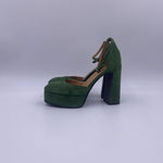 Sandalo con plateau 2195 VERDE OFELIA