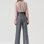 Jeans wide leg spalmato FR25WV2007D419O8 T59 FRACOMINA