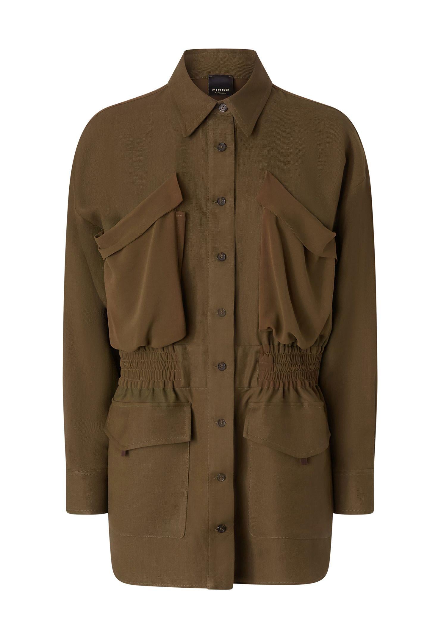 Giacca camicia leggera con tasche 105017-A2I9 S1C PINKO