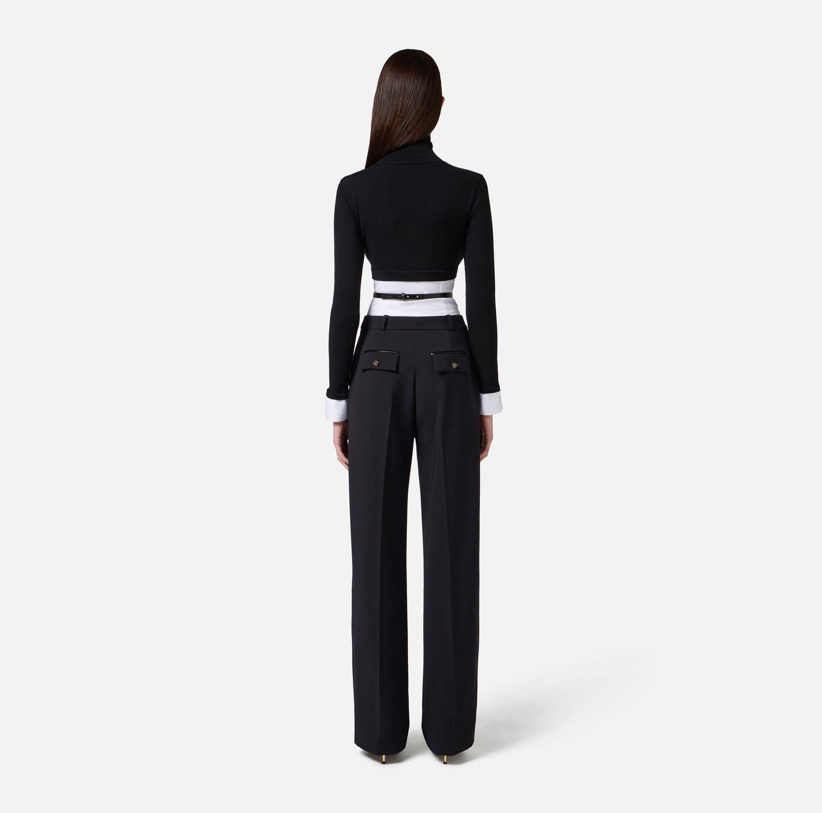 Maglia effetto camicia MK14T56E2 222 ELISABETTA FRANCHI