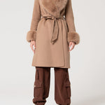 Cappotto regular lungo in lana FS24WC1001 W74001093 FRACOMINA