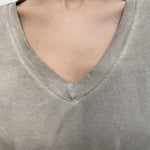 T-shirt scollo a V 2831 CREMA OFELIA