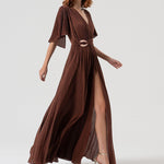 Abito lungo plissettato FQ25WD3004W799Q7 639 FRACOMINA