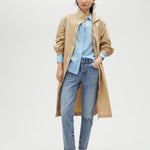 Trench beige con bordini MS2501001 052 MAITE