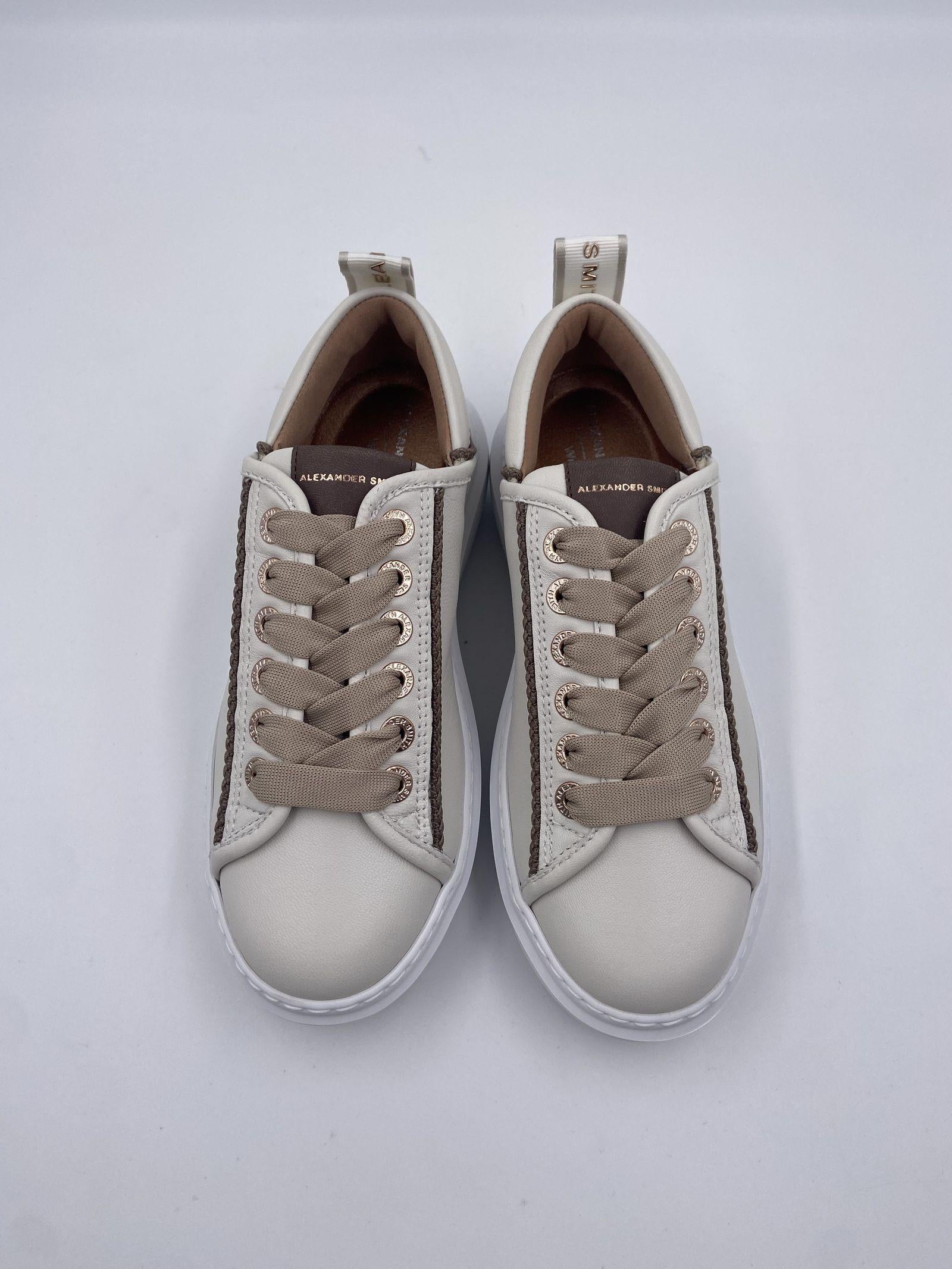 Sneakers Wembley White Dark Brown ASBBWYW 0076 WDB ALEXANDER SMITH