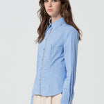 Camicia in popeline a righe FR25ST6001W520N8 M02 FRACOMINA
