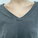 T-shirt scollo a V 2831 ANTRACITE OFELIA