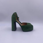 Sandalo con plateau 2195 VERDE OFELIA