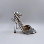 Sandalo aperto con mini strass H2286 ARGENTO OFELIA