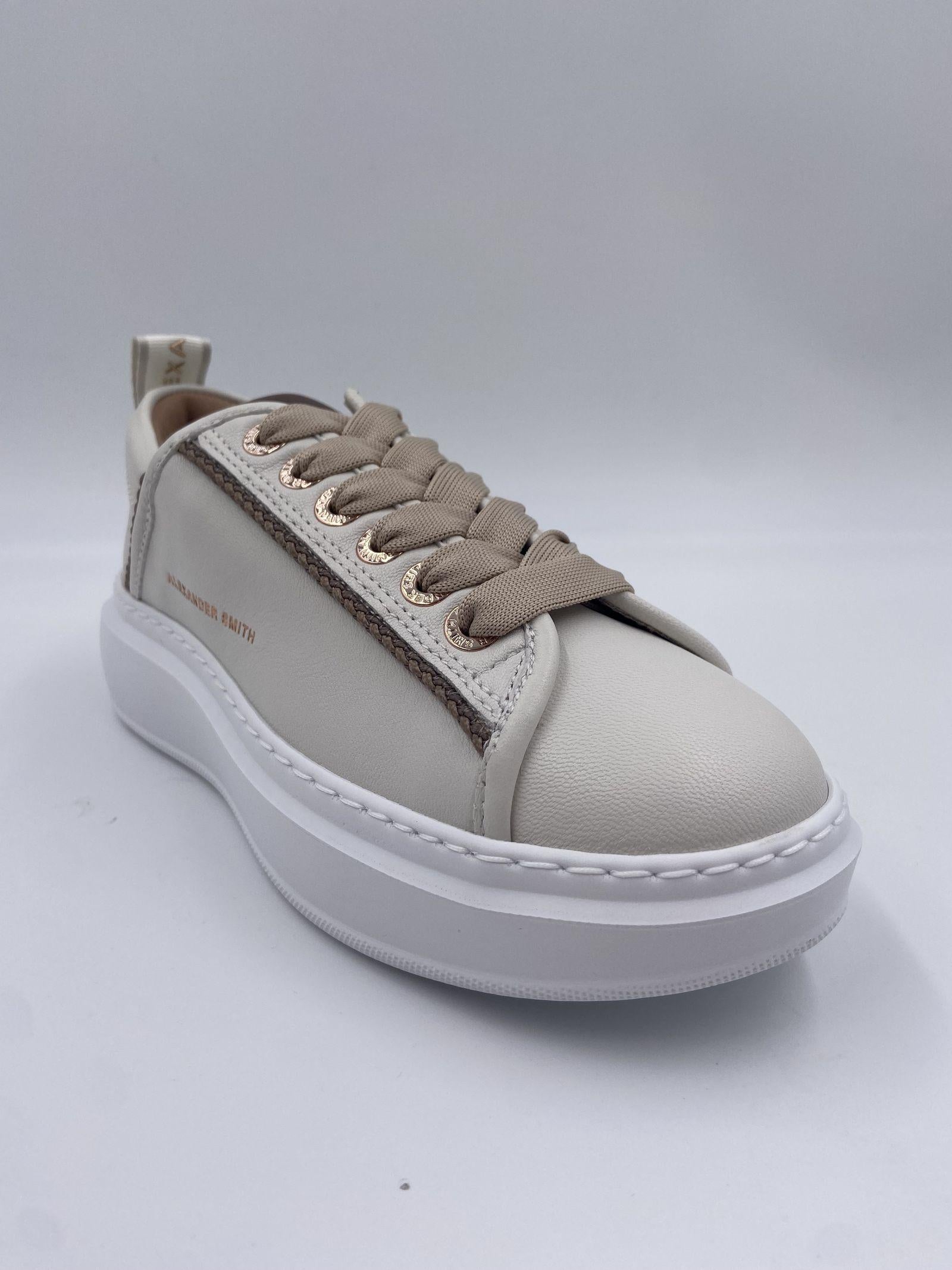 Sneakers Wembley White Dark Brown ASBBWYW 0076 WDB ALEXANDER SMITH
