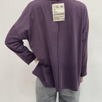 T-shirt scollo a V 2831 VIOLA OFELIA