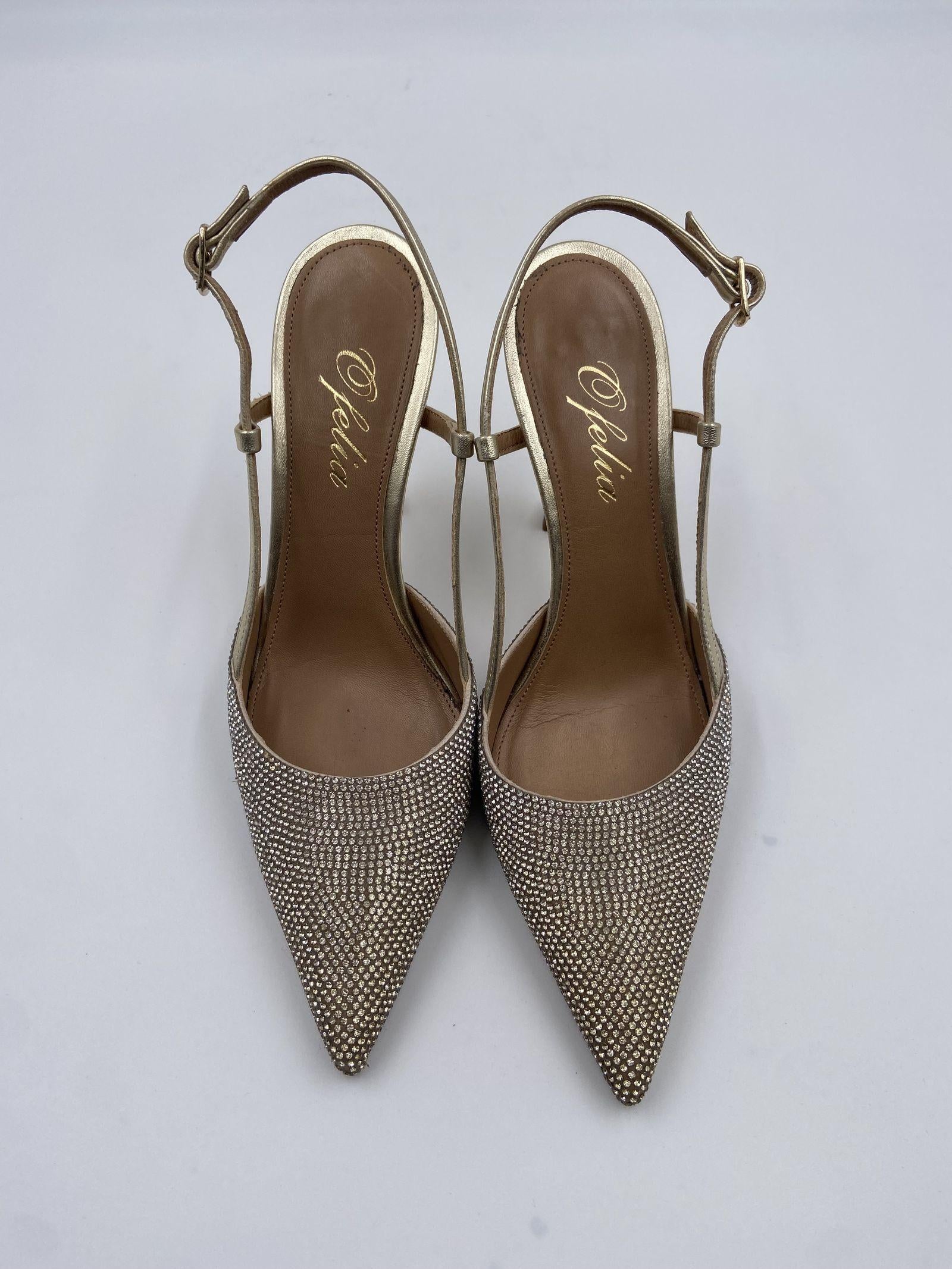 Sandalo alto con mini strass H2250 ORO OFELIA