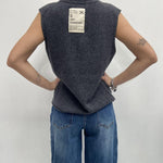 Gilet scollo a V CBGL4734 ANTRACITE OFELIA