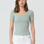 T-shirt slim girocollo FP25ST3013J40101 247 FRACOMINA