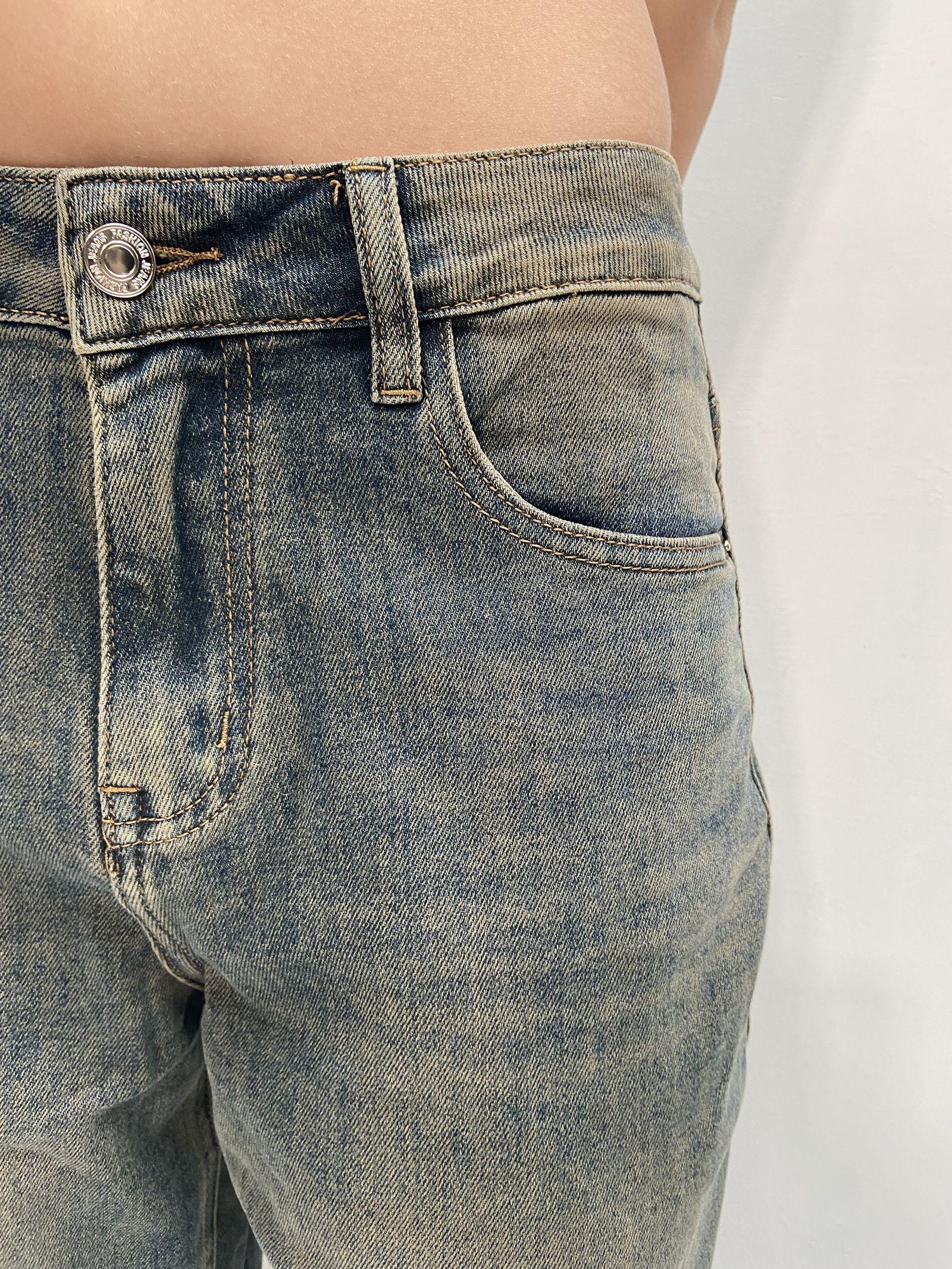 Jeans crop con risvolto LAF235 DENIM OFELIA