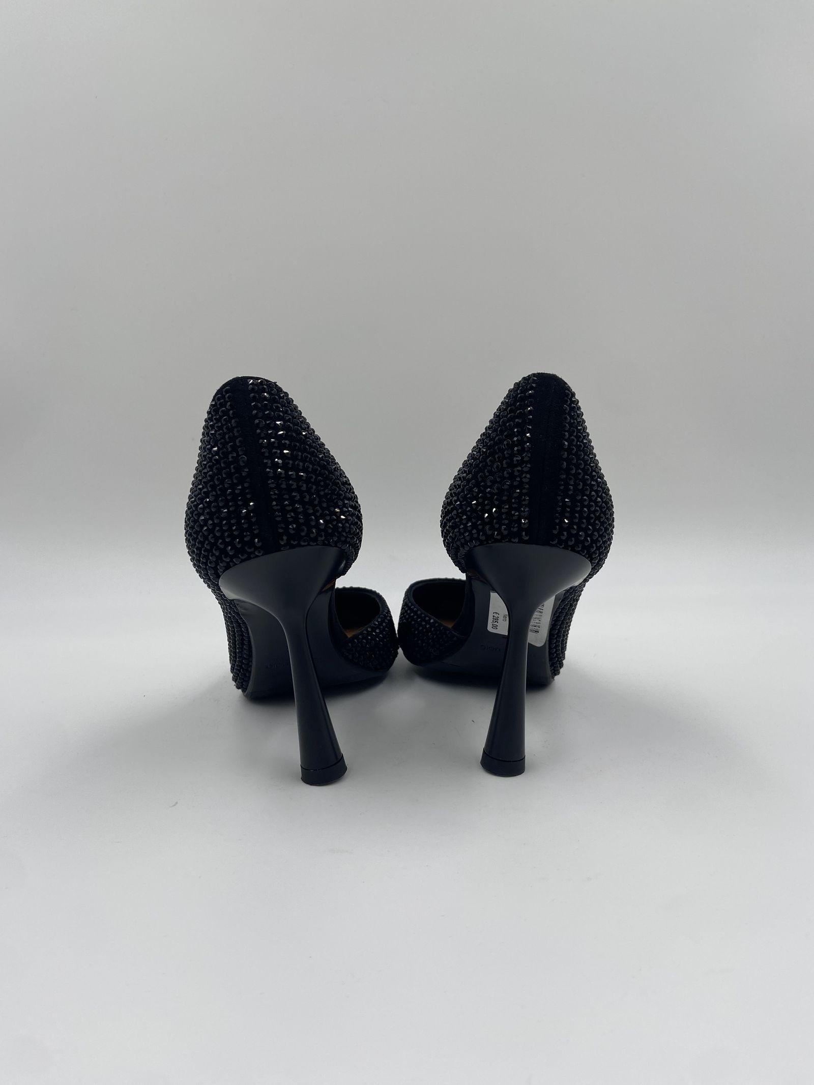 Décolletè con strass 2207 NERO OFELIA