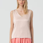 Top senza maniche in viscosa lucida FJ25ST2001W45101 E06 FRACOMINA