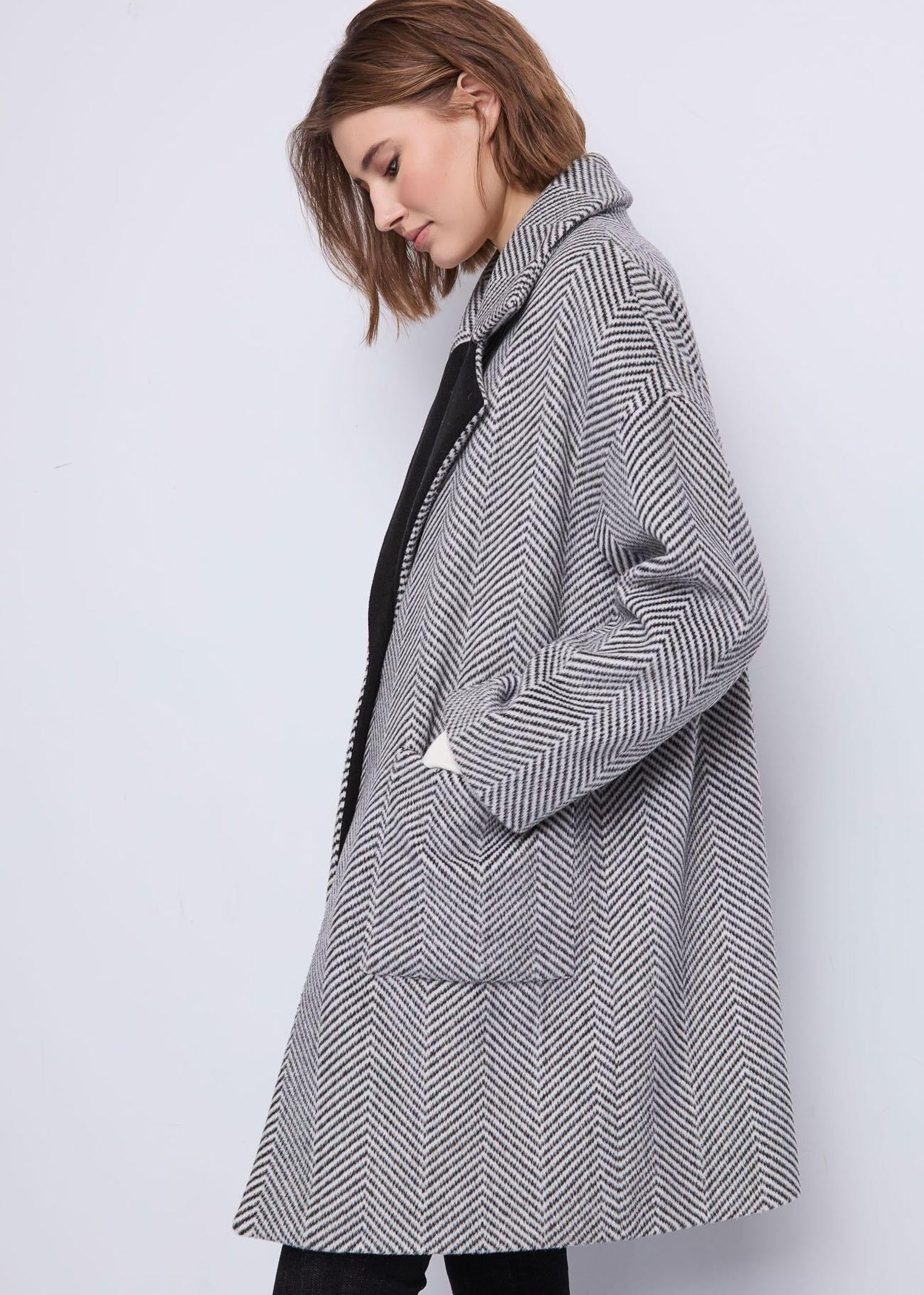 Cappotto spigato bottone unico 521BD35027 525012-01 GAUDI'
