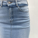 Gonna in denim con spacco davanti 123601JC807 DENIM OFELIA