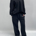 Pantalone con elastico A1263 NERO OFELIA