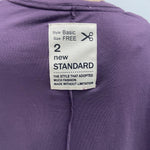 T-shirt scollo a V 2831 VIOLA OFELIA