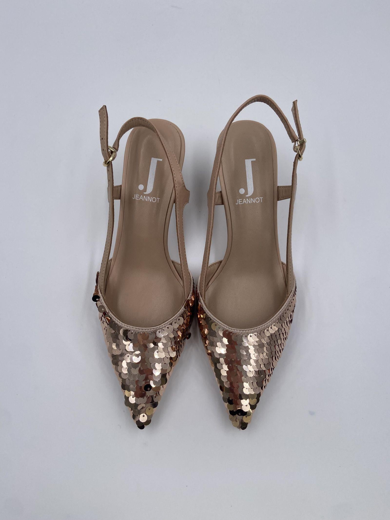 Sandalo con paillettes RJ513 PELLE JEANNOT