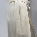 Gonna in raso con pieghe SK1027 PANNA OFELIA