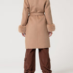 Cappotto regular lungo in lana FS24WC1001 W74001093 FRACOMINA