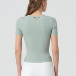 T-shirt slim girocollo FP25ST3013J40101 247 FRACOMINA