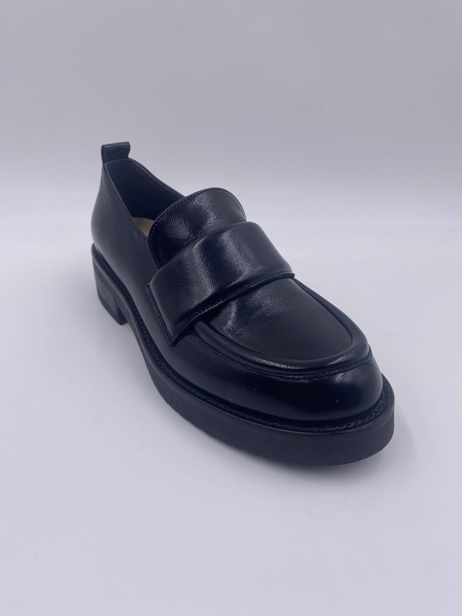 Mocassino pelle nera 216 NERO CHIARINI