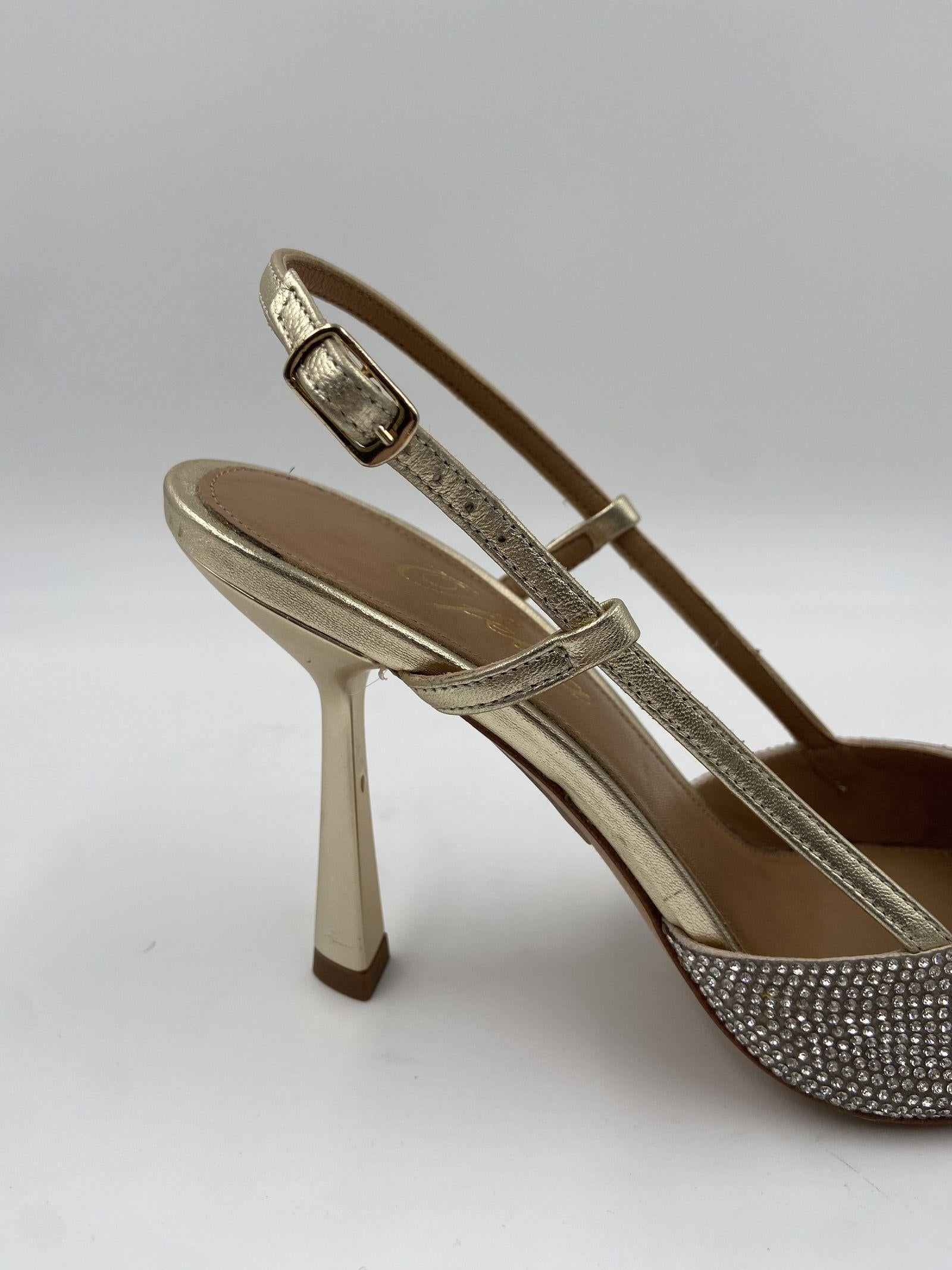 Sandalo alto con mini strass H2250 ORO OFELIA