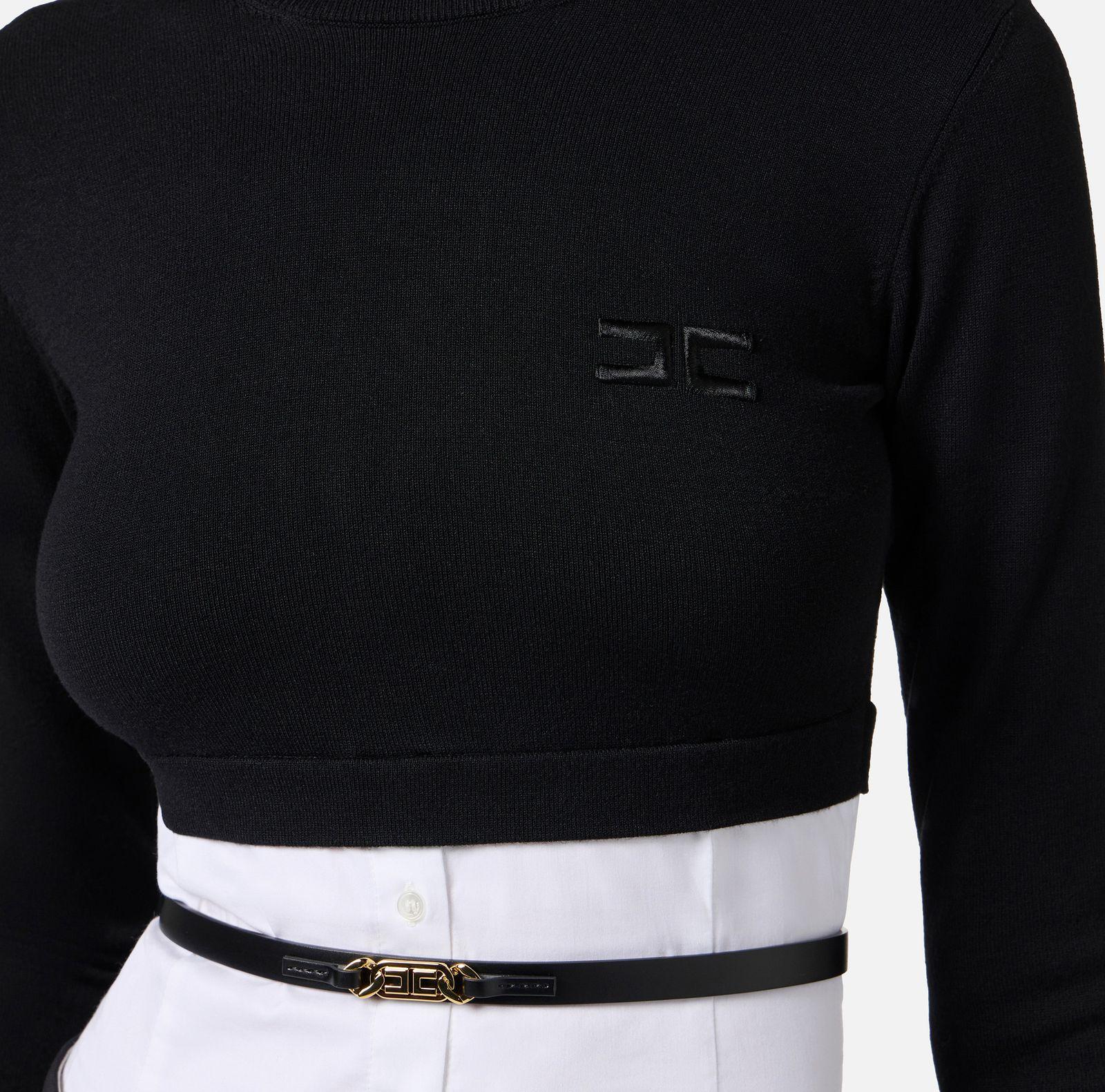 Maglia effetto camicia MK14T56E2 222 ELISABETTA FRANCHI